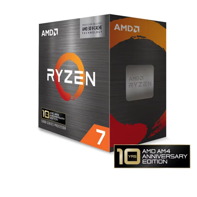 AMD Ryzen 7 5800X3D 10e anniversaire — illustration officielle AMD