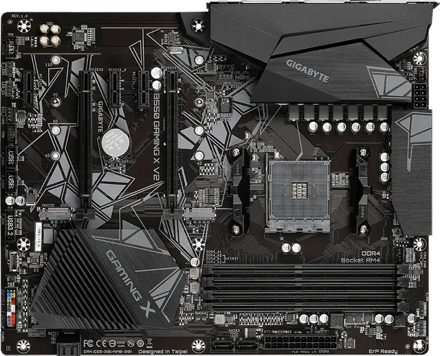 GIGABYTE B550 Gaming X V2 — illustration officielle GIGABYTE