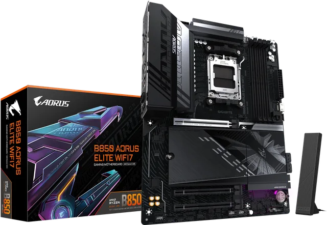 GIGABYTE B850 AORUS Elite WiFi7 — illustration officielle GIGABYTE