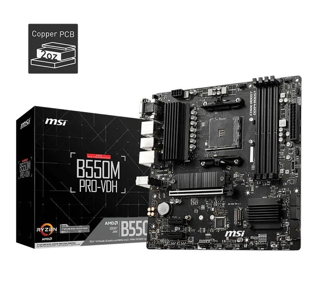 MSI B550M Pro-VDH — illustration officielle MSI